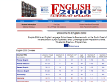 Tablet Screenshot of english2000.com